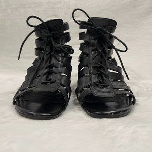 Call It Spring Lace-Up Wedge Sandals